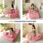 Folding Foam Sofa Bed Tri-Fold Mattress with 2
