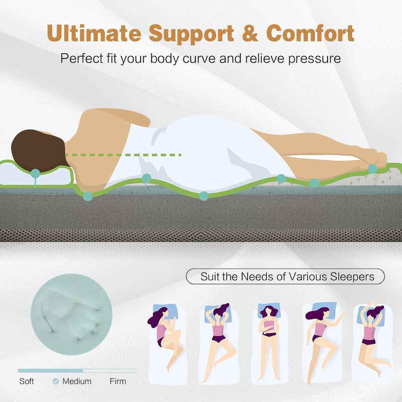 Folding Gel Memory Foam Mattress
