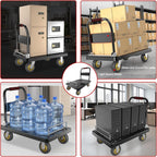 Folding Hand Truck Dolly Cart with Wheels Platform