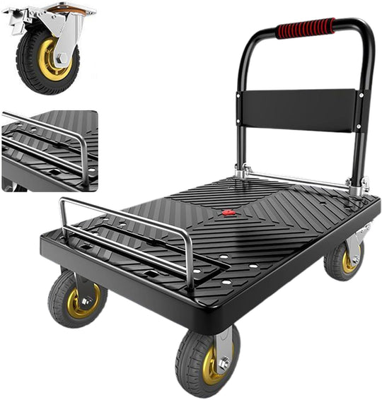 Folding Hand Truck Dolly Cart with Wheels Platform