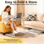 Folding Laptop Table for Sofa Sturdy Work Dinner