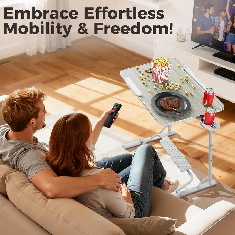 Folding Laptop Table for Sofa Sturdy Work Dinner