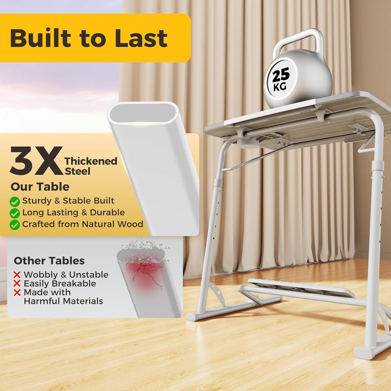 Folding Laptop Table for Sofa Sturdy Work Dinner