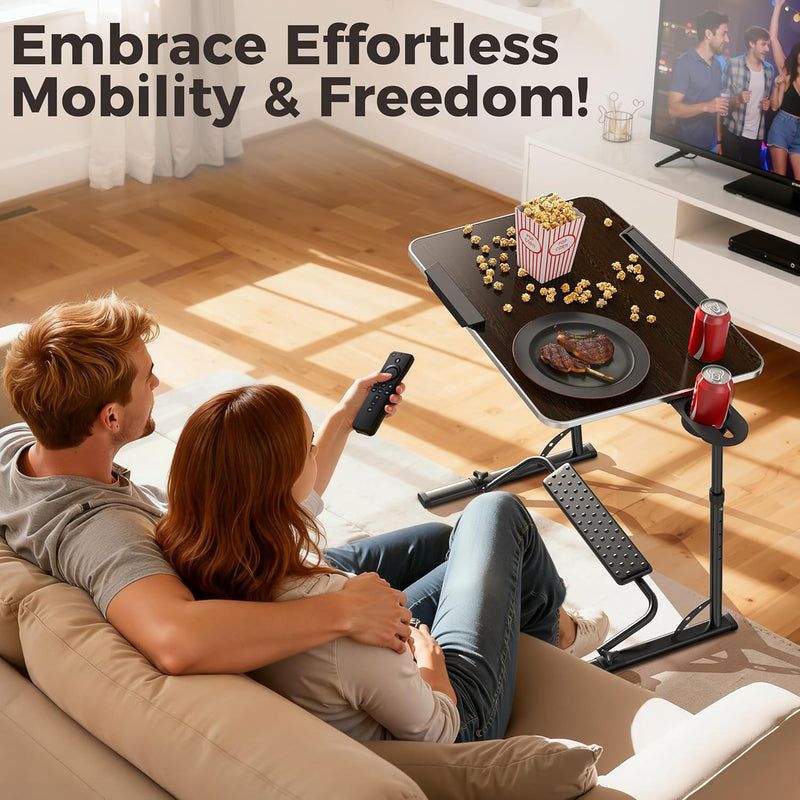 Folding Laptop Table for Sofa Sturdy Work Dinner