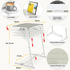 Folding Laptop Table for Sofa Sturdy Work Dinner
