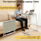 Folding Laptop Table for Sofa Sturdy Work Dinner
