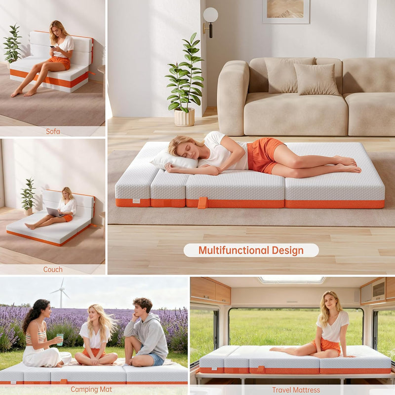 Folding Mattress 10CM Foldable Memory Foam