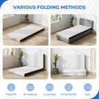 Folding Mattress 10CM Gel Memory Foam Foldable Tri-Fold