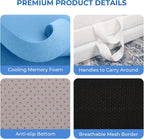 Folding Mattress 10CM Memory Foam Foldable Washable Cover