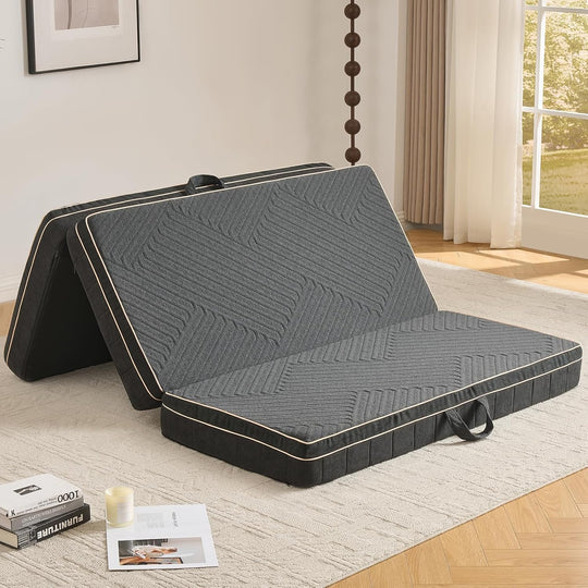Folding Mattress Tri Fold Memory Foam with 3-Layer