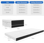 Folding Mattress 15CM Gel Memory Foam Foldable Tri-Fold