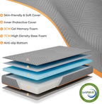Folding Mattress 15CM Gel Memory Foam Foldable Tri-Fold
