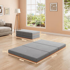 Folding Mattress 15CM Gel Memory Foam Foldable Tri-Fold