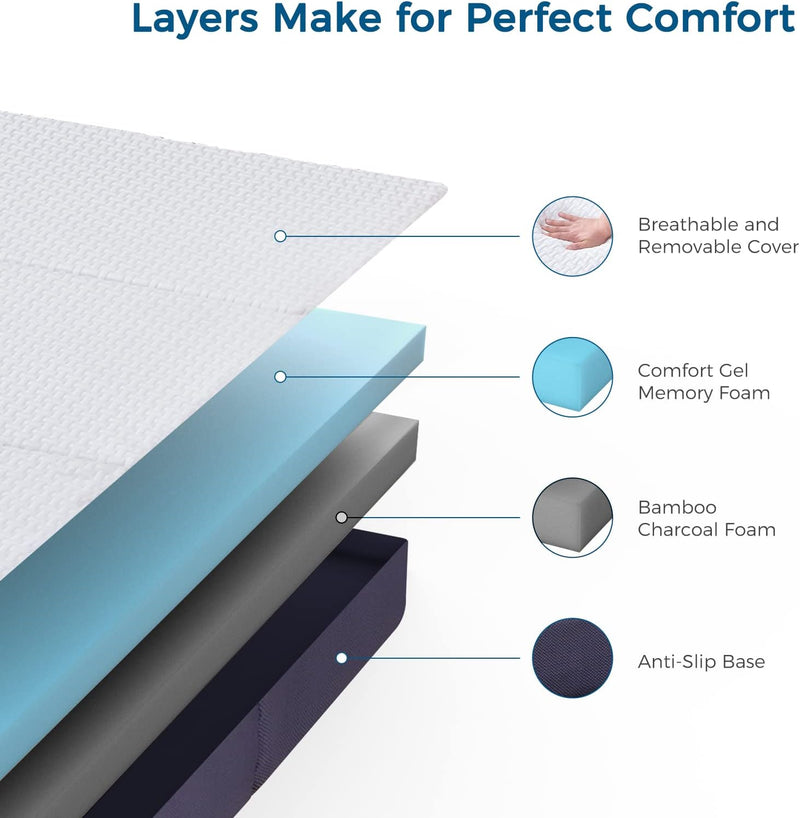 Folding Mattress 15CM Memory Foam Foldable Guest