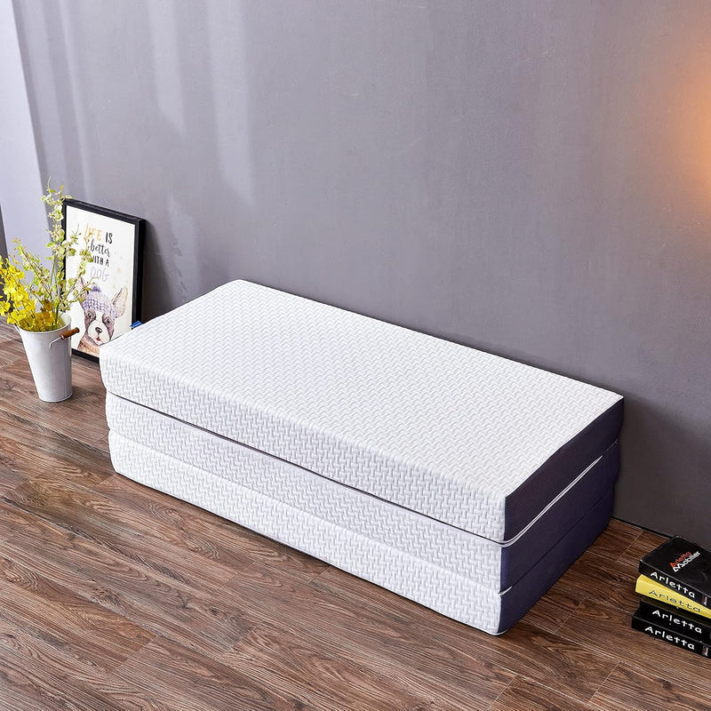 Folding Mattress 15CM Memory Foam Foldable Guest