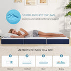 Folding Mattress 15CM Single with Portable Pillow