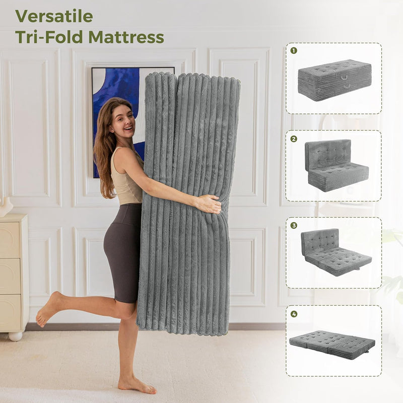 Folding Mattress 15CM Upholstered Foldable