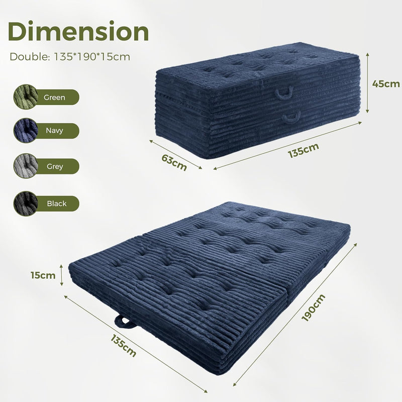Folding Mattress 15CM Upholstered Foldable
