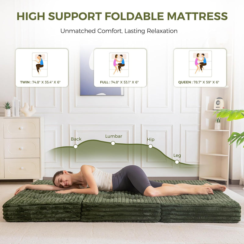 Folding Mattress 15CM Upholstered Foldable
