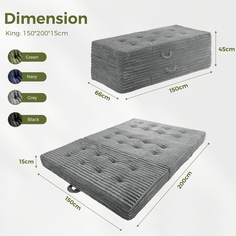 Folding Mattress 15CM Upholstered Foldable