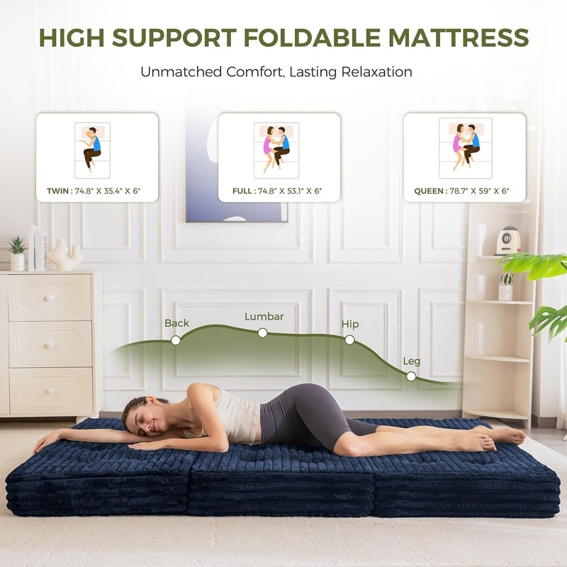 Folding Mattress 15CM Upholstered Foldable