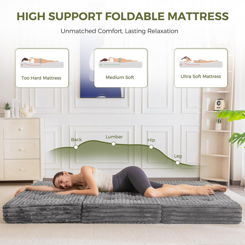 Folding Mattress 15CM Upholstered Foldable