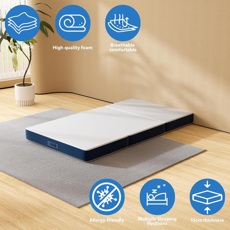 Folding Mattress 75x190x15CM