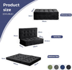 Folding Mattress Chenille Fabric 15CM Sofa Bed