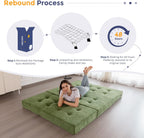 Folding Mattress Chenille Fabric 15CM Sofa Bed
