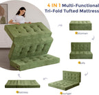 Folding Mattress Chenille Fabric 15CM Sofa Bed