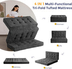 Folding Mattress Chenille Fabric 15CM Sofa Bed