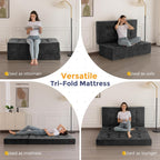 Folding Mattress Chenille Fabric 15CM Sofa Bed