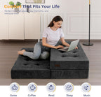 Folding Mattress Chenille Fabric 15CM Sofa Bed