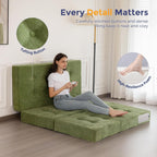 Folding Mattress Chenille Fabric 15CM Sofa Bed