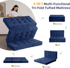 Folding Mattress Chenille Fabric Sofa Bed