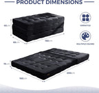 Folding Mattress Comfy Corduroy Foldable with 15CM Thicken