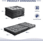 Folding Mattress Comfy Corduroy Foldable with 15CM Thicken