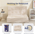 Folding Mattress Comfy Corduroy Foldable with Thicken