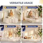 Folding Mattress Comfy Corduroy Foldable with Thicken