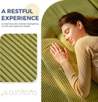 Folding Mattress Comfy Corduroy Foldable with Thicken