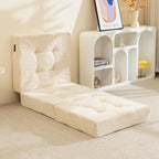 Folding Mattress Comfy Corduroy Foldable with Thicken