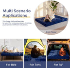 Folding Mattress Comfy Corduroy Foldable with Thicken