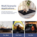 Folding Mattress Comfy Corduroy Foldable with Thicken