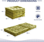Folding Mattress Comfy Corduroy Foldable with Thicken
