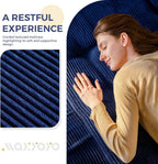 Folding Mattress Comfy Corduroy Foldable with Thicken