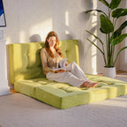 Folding Mattress Comfy Corduroy Foldable with Thicken