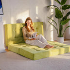 Folding Mattress Comfy Corduroy Foldable with Thicken