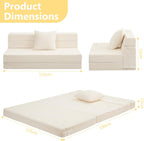 Folding Mattress Corduroy Fold Out Sofa Bed