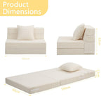 Folding Mattress Corduroy Fold Out Sofa Bed
