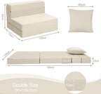 Folding Mattress Corduroy Fold Out Sofa Bed